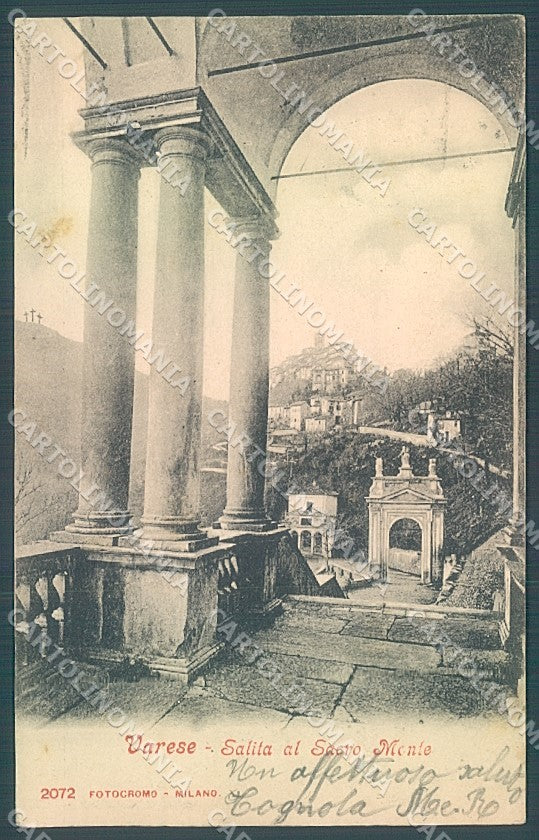 Varese Città Sacro Monte cartolina JK2195 – fronte
