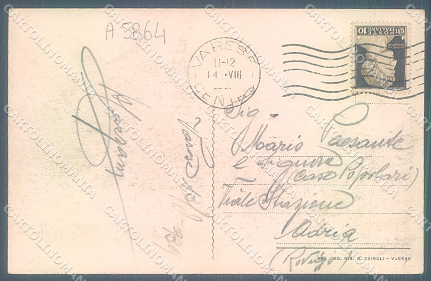 Varese Città Sacro Monte cartolina JK2199 – retro