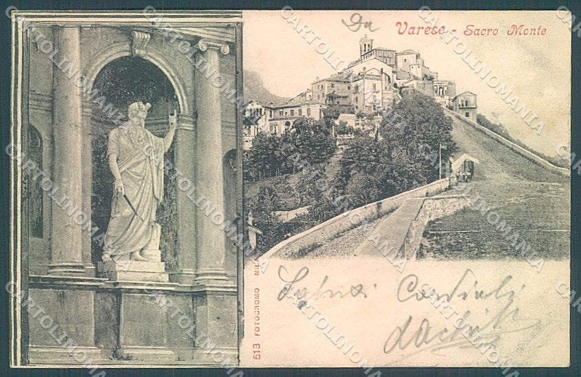 Varese Città Sacro Monte Fotocromo 513 cartolina JK2209 – fronte