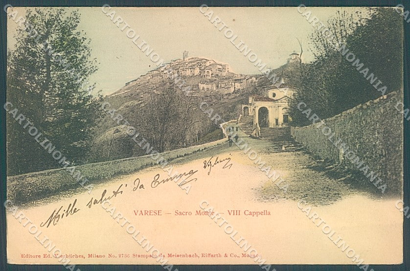 Varese Città Sacro Monte cartolina JK2213 – fronte