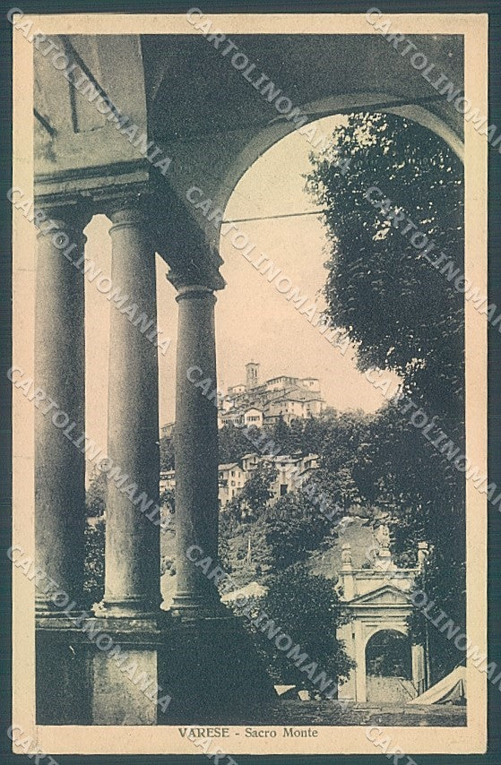 Varese Città Sacro Monte PIEGA ANGOLO cartolina JK2214 – fronte