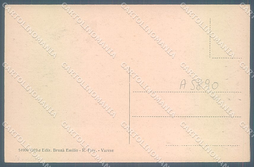 Varese Città Sacro Monte PIEGA ANGOLO cartolina JK2214 – retro