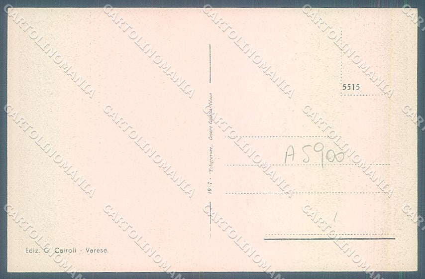Varese Città Sacro Monte Interno Santuario cartolina JK2223 – retro