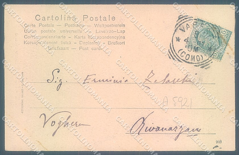 Varese Città Sacro Monte Fotocromo 2072 cartolina JK2235 – retro