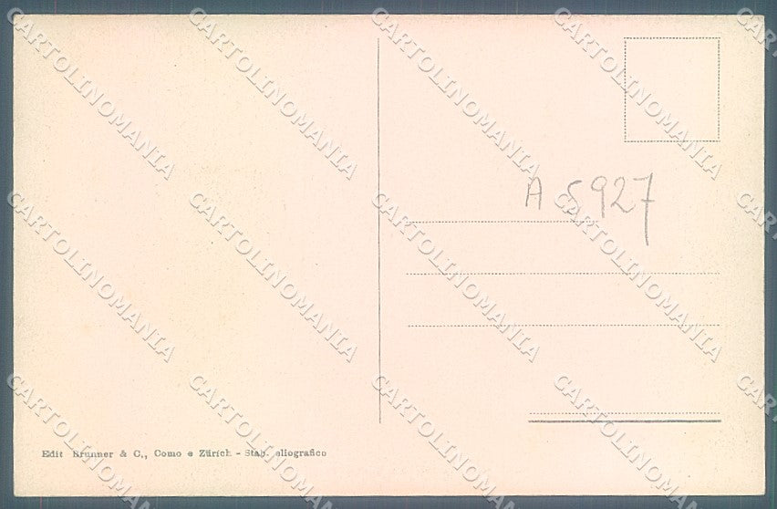 Varese Città Sacro Monte Interno Santuario Brunner 3408 cartolina JK2238 – retro