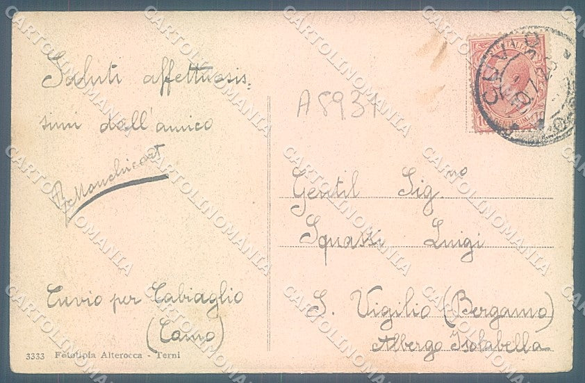 Varese Città Sacro Monte Interno Chiesa Alterocca 3333 cartolina JK2241 – retro