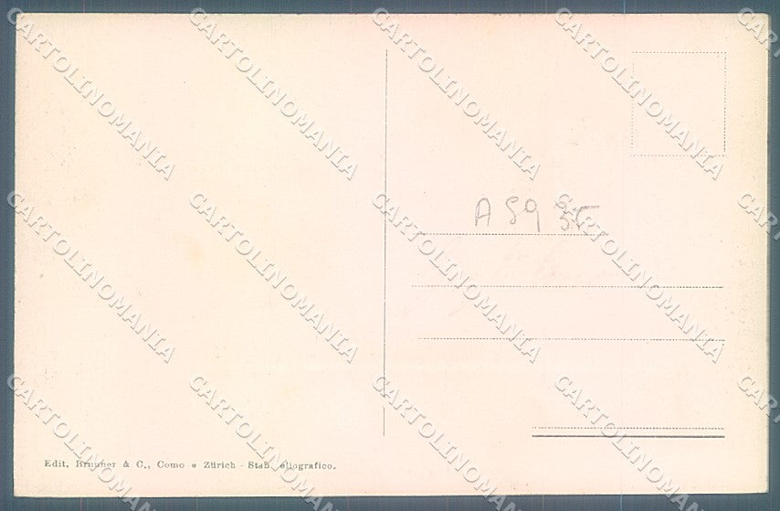 Varese Città Sacro Monte Interno Chiesa Brunner 3408 cartolina JK2244 – retro