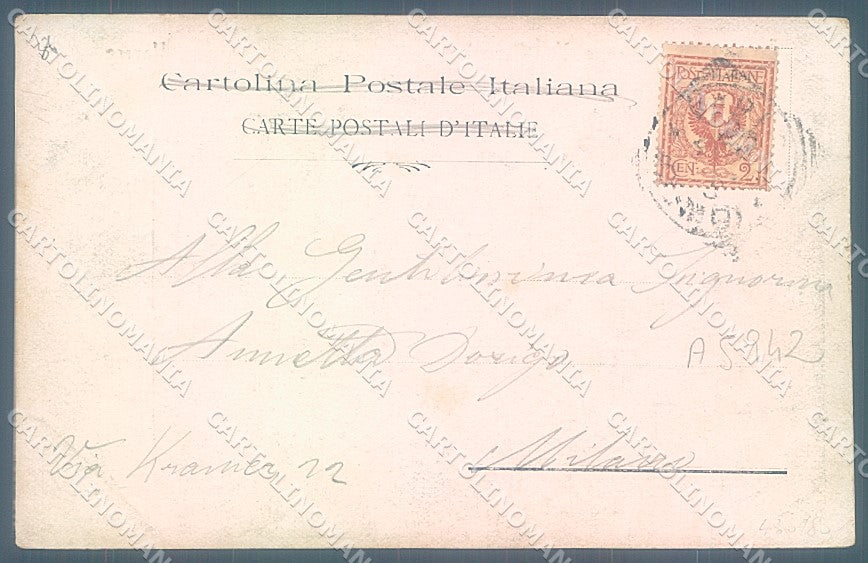 Varese Città Sacro Monte X Cappella PIEGHINA ANGOLO cartolina JK2248 – retro