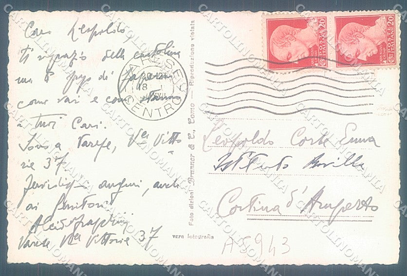 Varese Città Sacro Monte Brunner 70-278 Foto cartolina JK2249 – retro