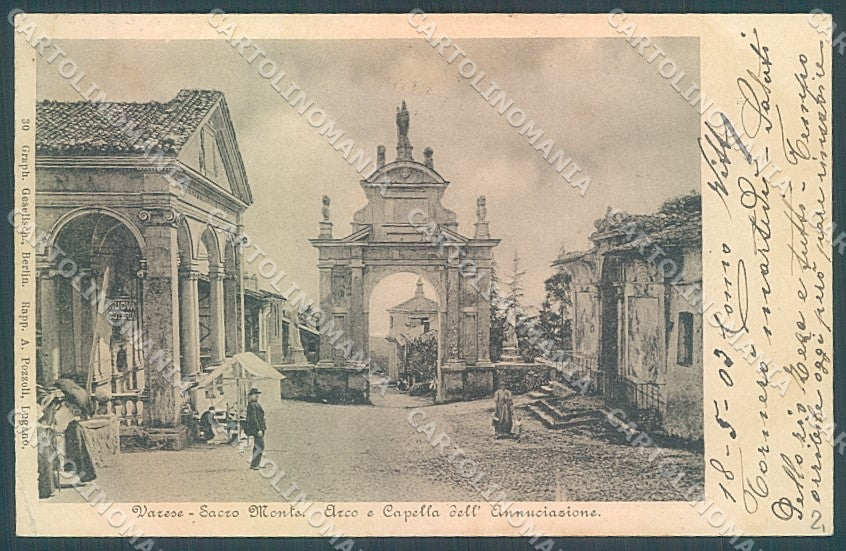 Varese Città Sacro Monte Cappella Annunciazione cartolina JK2250 – fronte