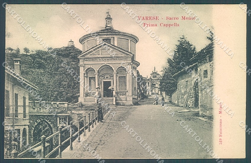 Varese Città Sacro Monte Prima Cappella Fotocromo 519 cartolina JK2257 – fronte