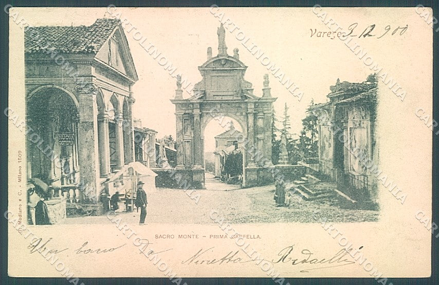 Varese Città Sacro Monte Prima Cappella Modiano 1509 cartolina JK2259 – fronte