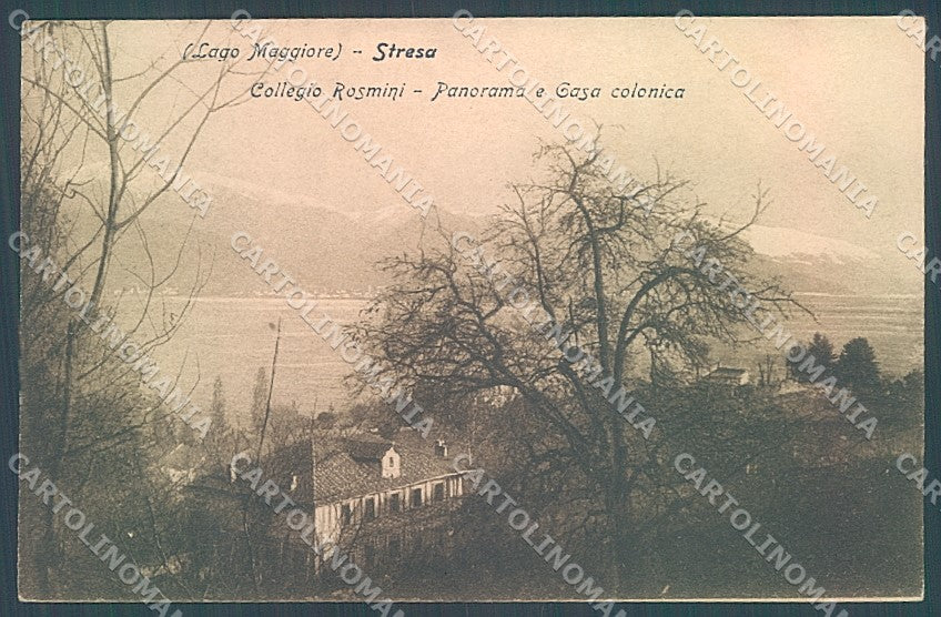 Verbania Stresa Collegio Rosmini cartolina JK2268 – fronte