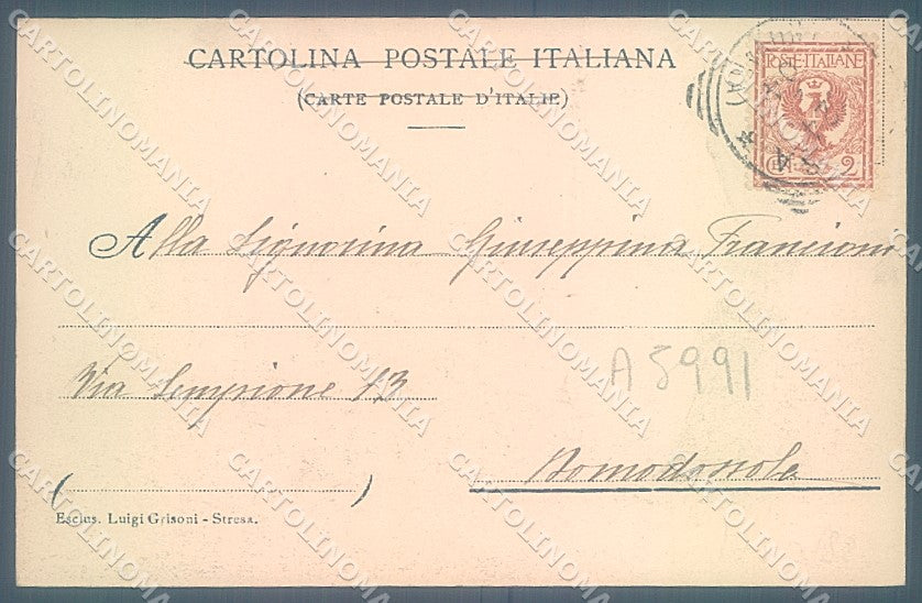 Verbania Stresa Collegio Rosmini cartolina JK2269 – retro