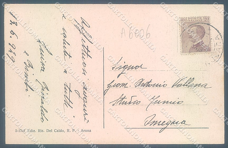 Novara Arona Lago Maggiore cartolina JK2276 – retro