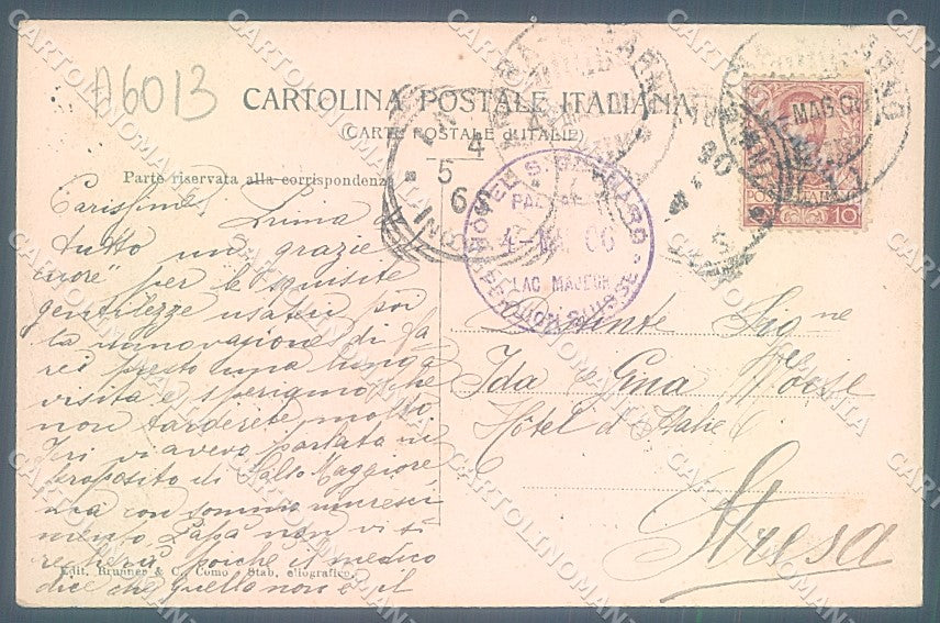 Verbania Pallanza Lago Maggiore Brunner 610 cartolina JK2279 – retro