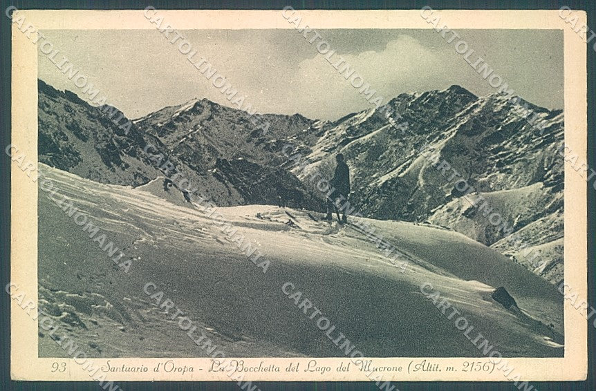 Biella Lago Mucrone Sci cartolina JK2283 – fronte