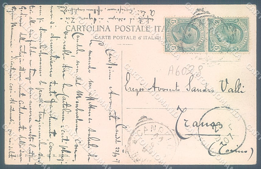 Biella Mombarone Monumento Redentore cartolina JK2285 – retro