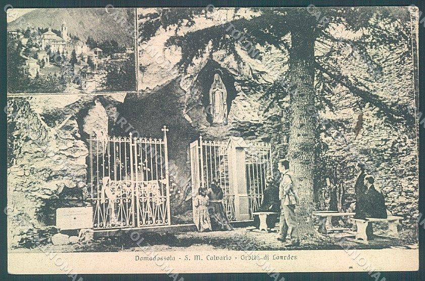 Verbania Domodossola Grotta di Lourdes cartolina JK2288 – fronte