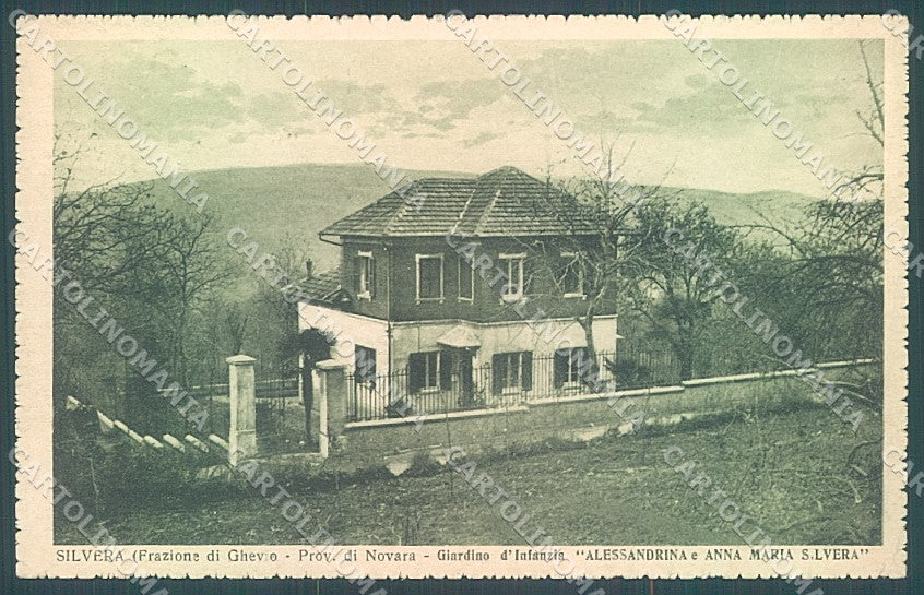 Novara Ghevio Silvera Giardino d'Infanzia cartolina JK2293 – fronte