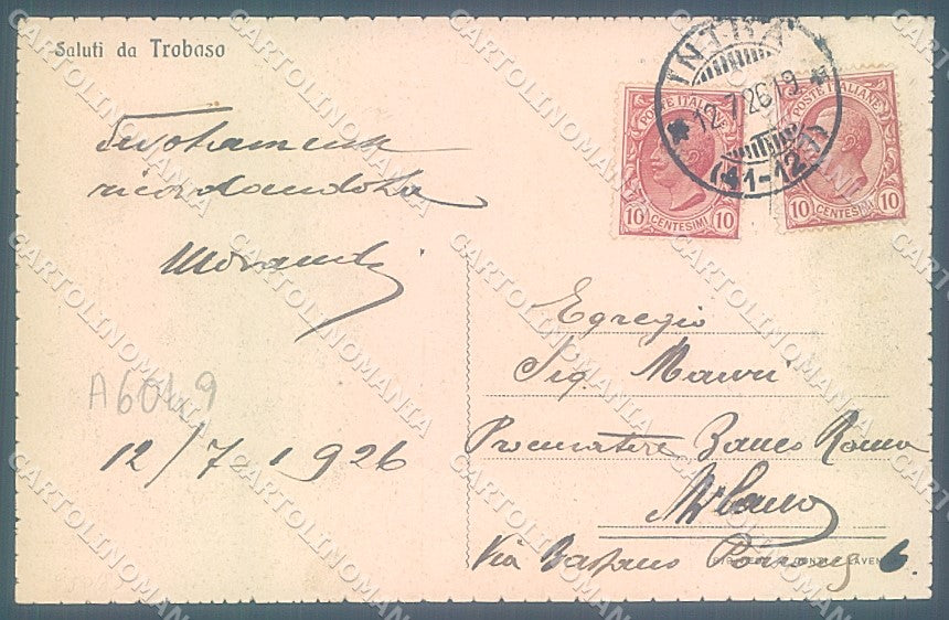 Verbania Trobaso cartolina JK2294 – retro