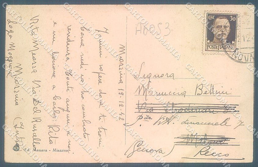 Verbania Miazzina Brunner cartolina JK2297 – retro