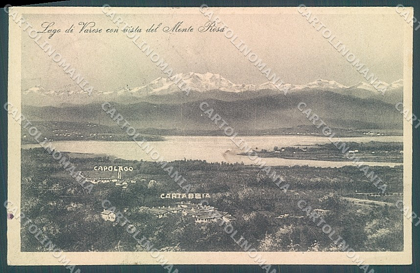 Varese Lago Monte Rosa cartolina JK2299 – fronte