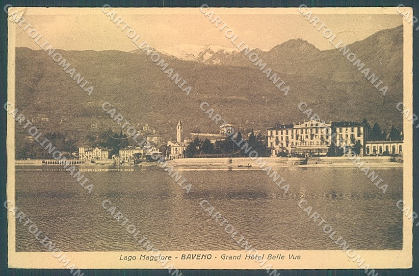 Verbania Baveno Grand Hotel Belle Vue PIEGA ANGOLO cartolina JK2305 – fronte