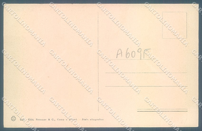 Verbania Baveno Lago Maggiore Brunner 650 cartolina JK2310 – retro