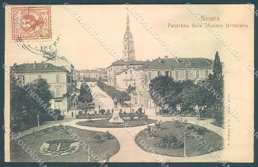 Novara Città Stazione Ferroviaria Modiano 3770 cartolina JK2312 – fronte