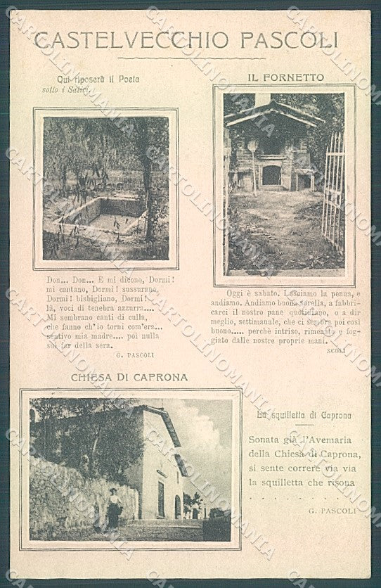 Lucca Castelvecchio Pascoli Chiesa di Caprona cartolina JK2319 – fronte