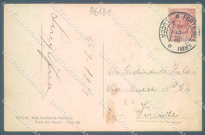 Lucca Forte dei Marmi Pattini cartolina JK2326 – retro