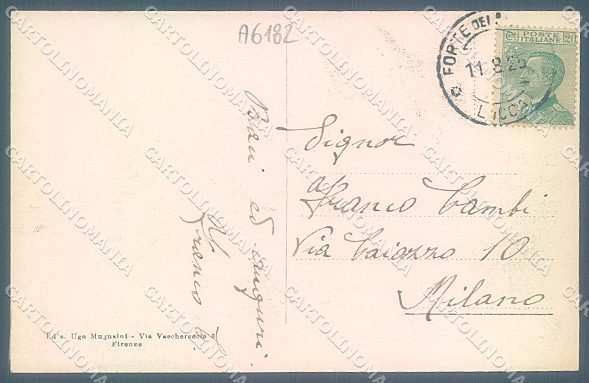 Lucca Forte dei Marmi Spiaggia cartolina JK2327 – retro