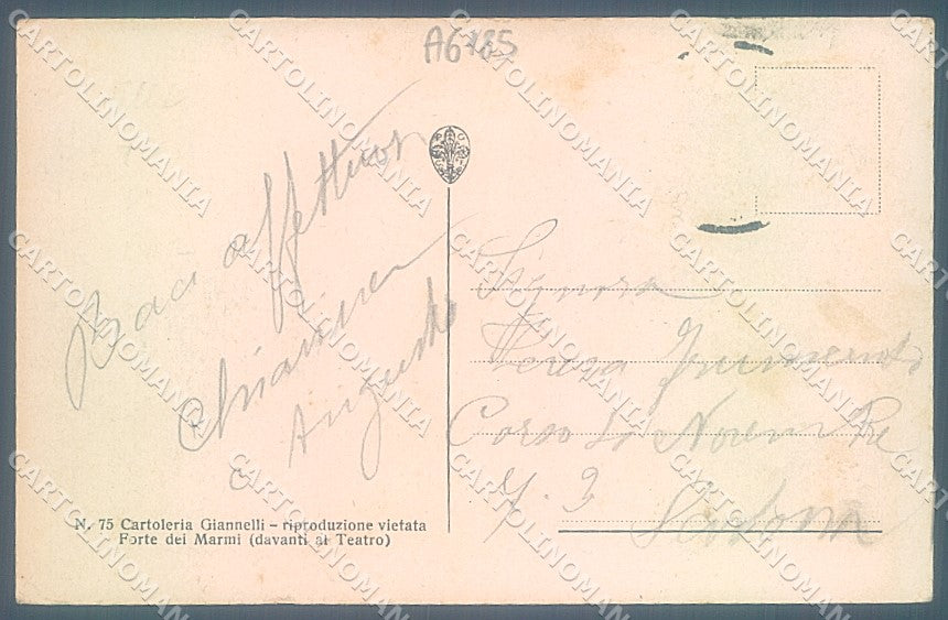 Lucca Forte dei Marmi Spiaggia cartolina JK2329 – retro