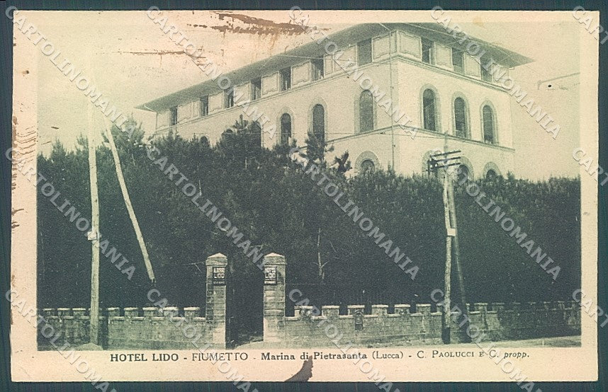 Lucca Marina di Pietrasanta Hotel Lido cartolina JK2331 – fronte