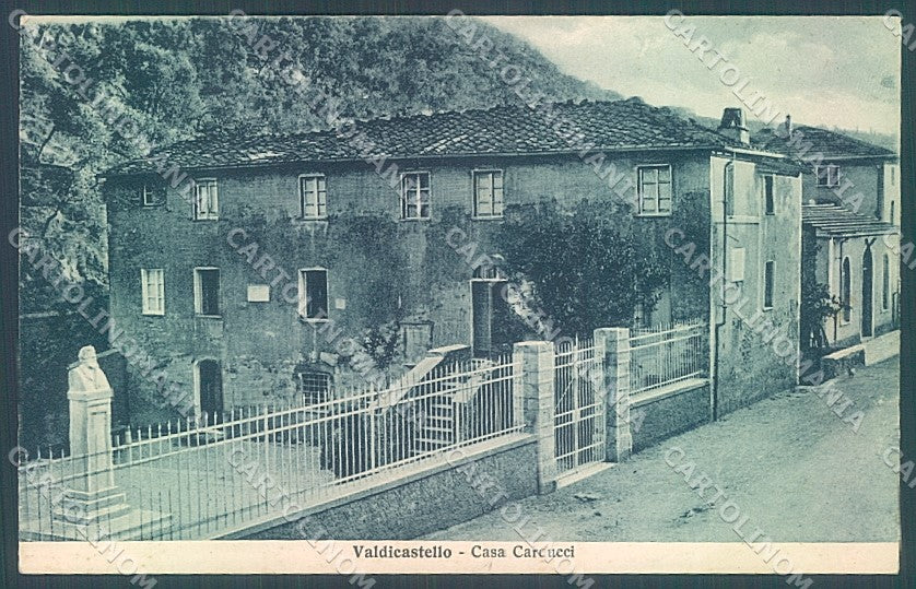 Lucca Pietrasanta Valdicastello Casa Carducci Alterocca 117801 cartolina JK2337 – fronte