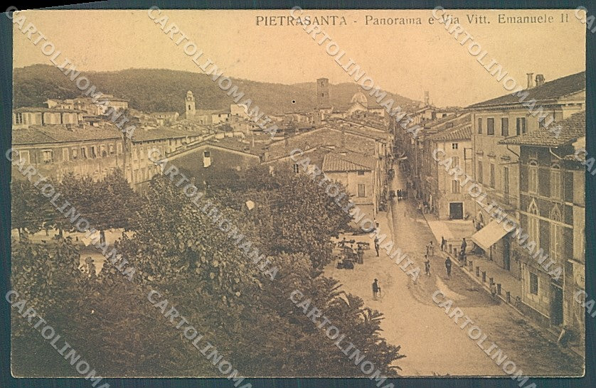 Lucca Pietrasanta Via VittorioEmanuele II cartolina JK2341 – fronte
