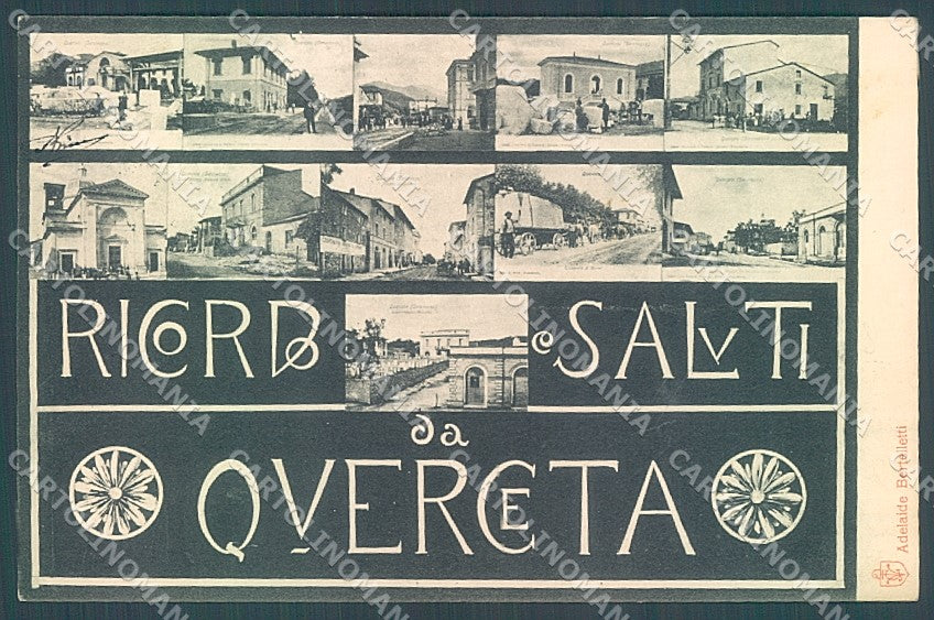 Lucca Seravezza Querceta saluti da cartolina JK2343 – fronte