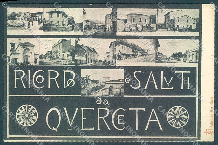 Lucca Seravezza Querceta saluti da cartolina JK2344 – fronte