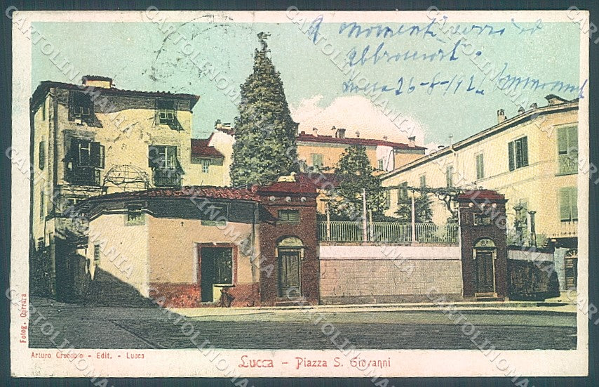 Lucca Città Piazza San Giovanni cartolina JK2356 – fronte