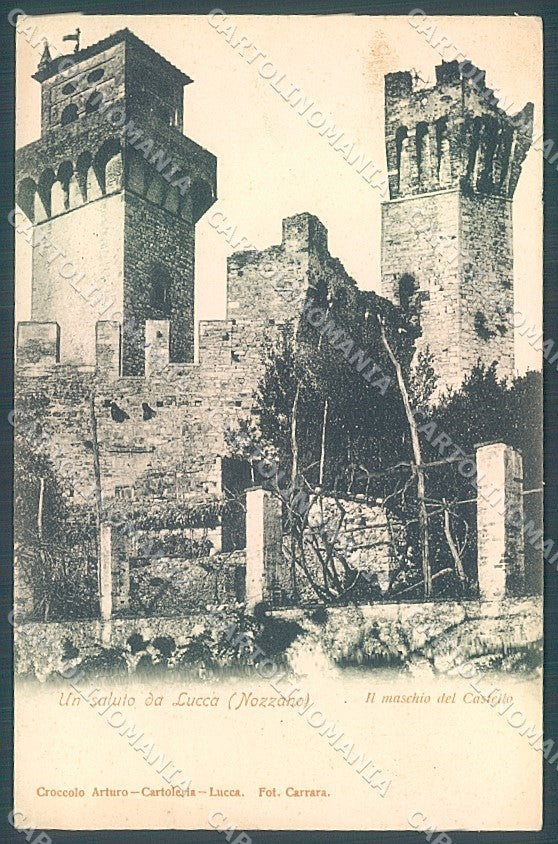 Lucca Nozzano Castello saluto da cartolina JK2364 – fronte