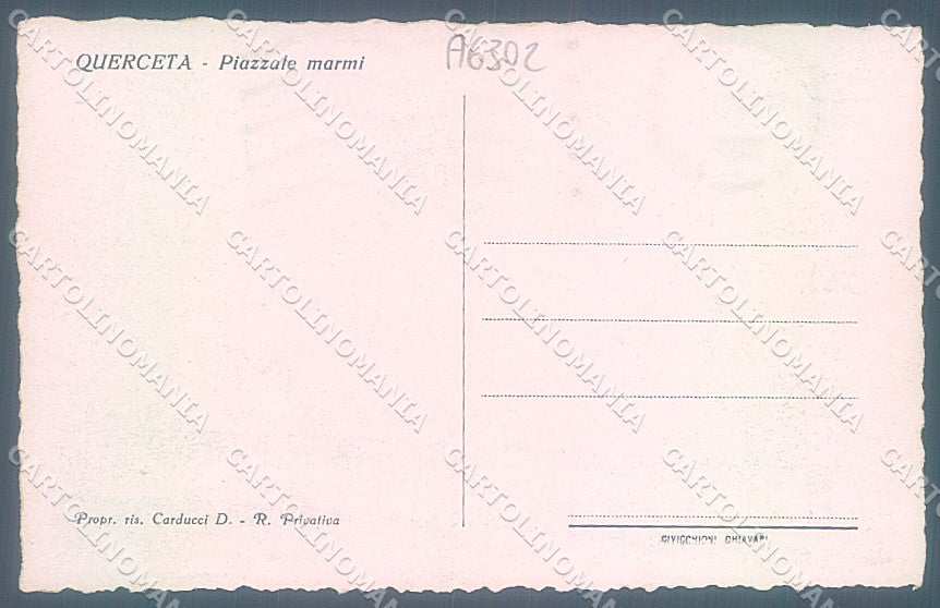 Lucca Seravezza Querceta Laboratorio Marmo cartolina JK2369 – retro