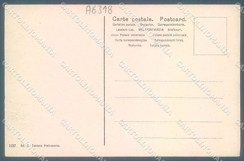 Lucca Seravezza Ponte saluto da cartolina JK2373 – retro