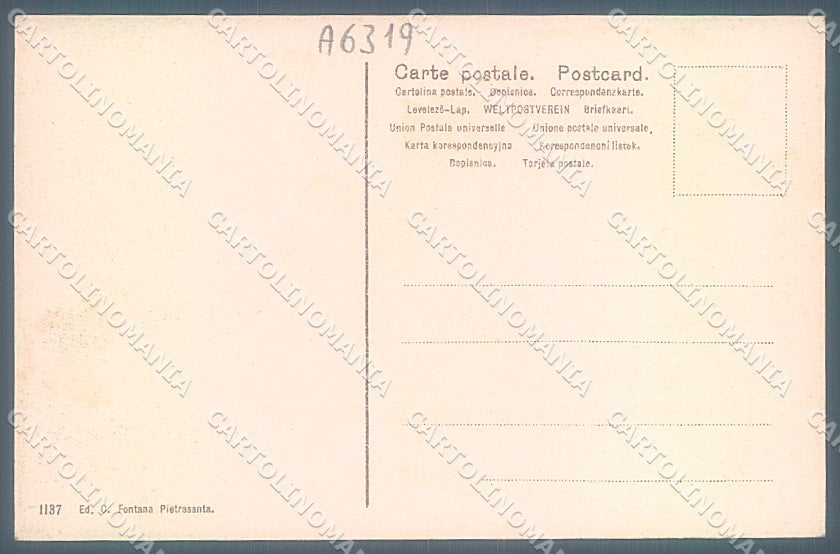 Lucca Seravezza Ponte saluto da cartolina JK2374 – retro