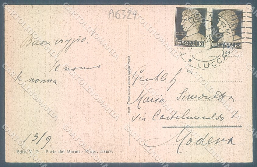 Lucca Seravezza Ripa e Vallecchia cartolina JK2376 – retro