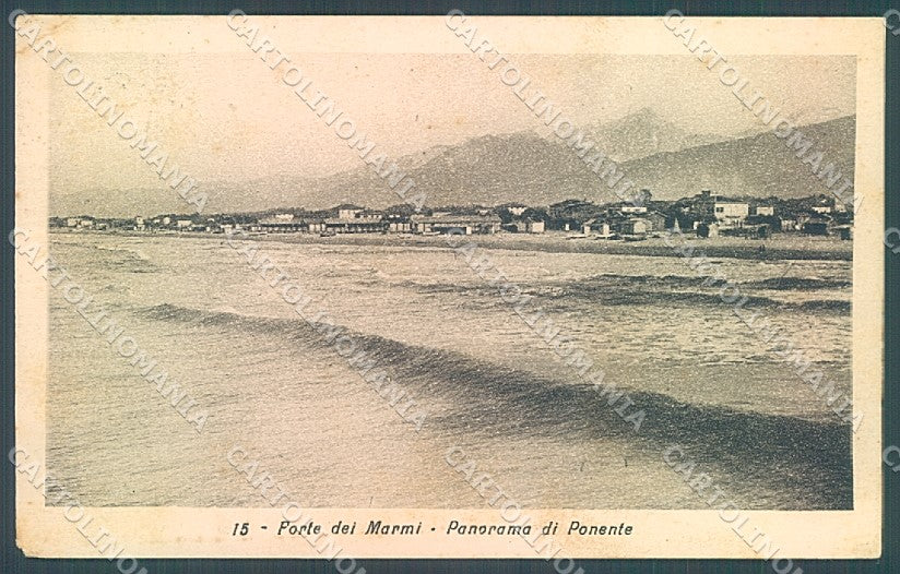Lucca Forte dei Marmi Mare PIEGHINA ANGOLO cartolina JK2377 – fronte