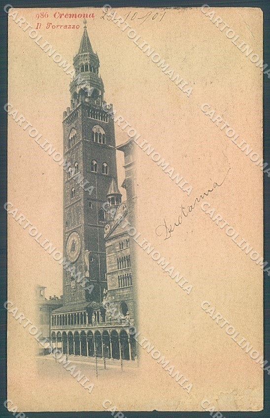 Cremona Città Torrazzo cartolina JK2383 – fronte
