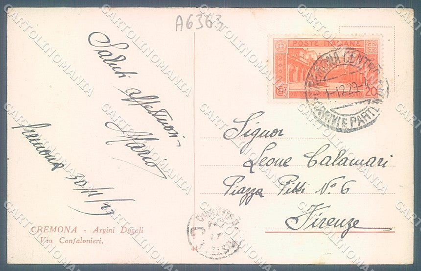 Cremona Città Argini Dugali Via Confalonieri cartolina JK2389 – retro