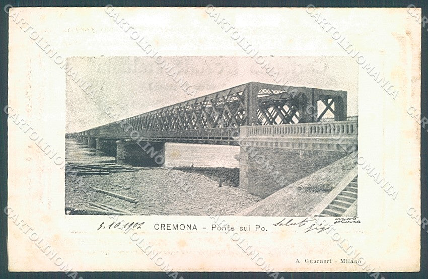 Cremona Città Ponte sul Po cartolina JK2392 – fronte