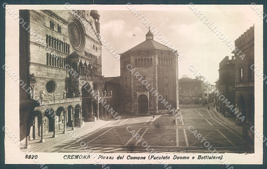 Cremona Città Facciata Duomo Battistero Foto cartolina JK2409 – fronte